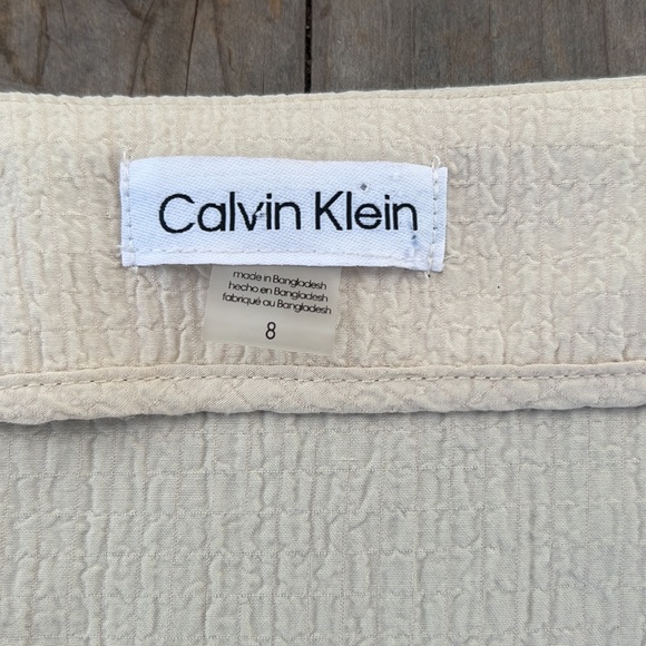 Calvin Kline NWOT Flowy Long sleeve button up Midi dress has pockets V-neck sz 8 - Picture 6 of 7